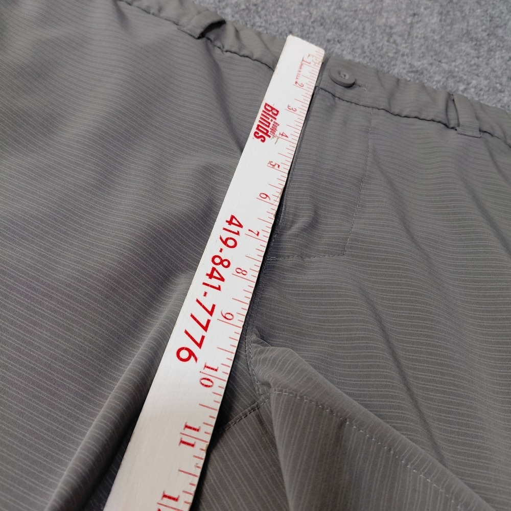 Hang Ten Hybrid Shorts Striped Casual Athletic Golf Size 36 Gray Surf Board - Picture 8 of 10